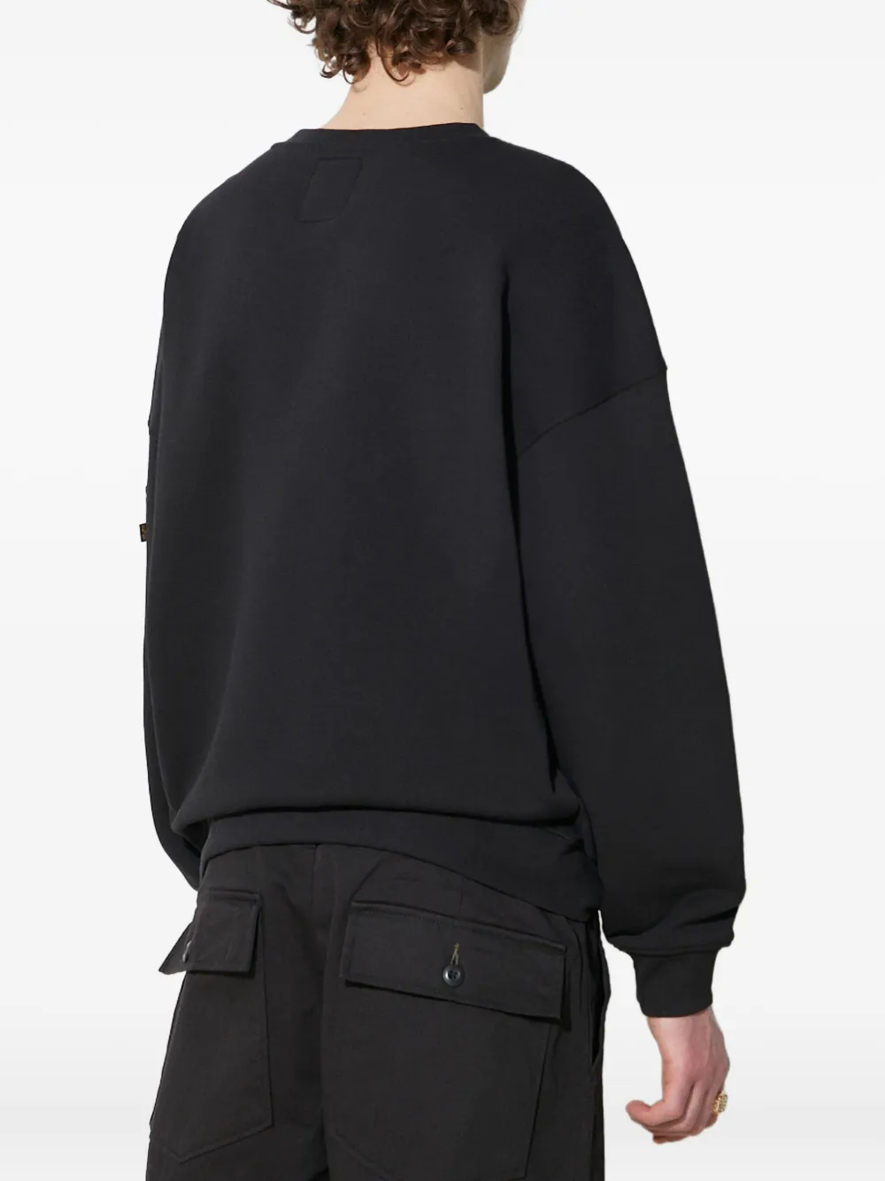 Alpha Industries Essentials Rl Crew-neck Sweatshirt In Black