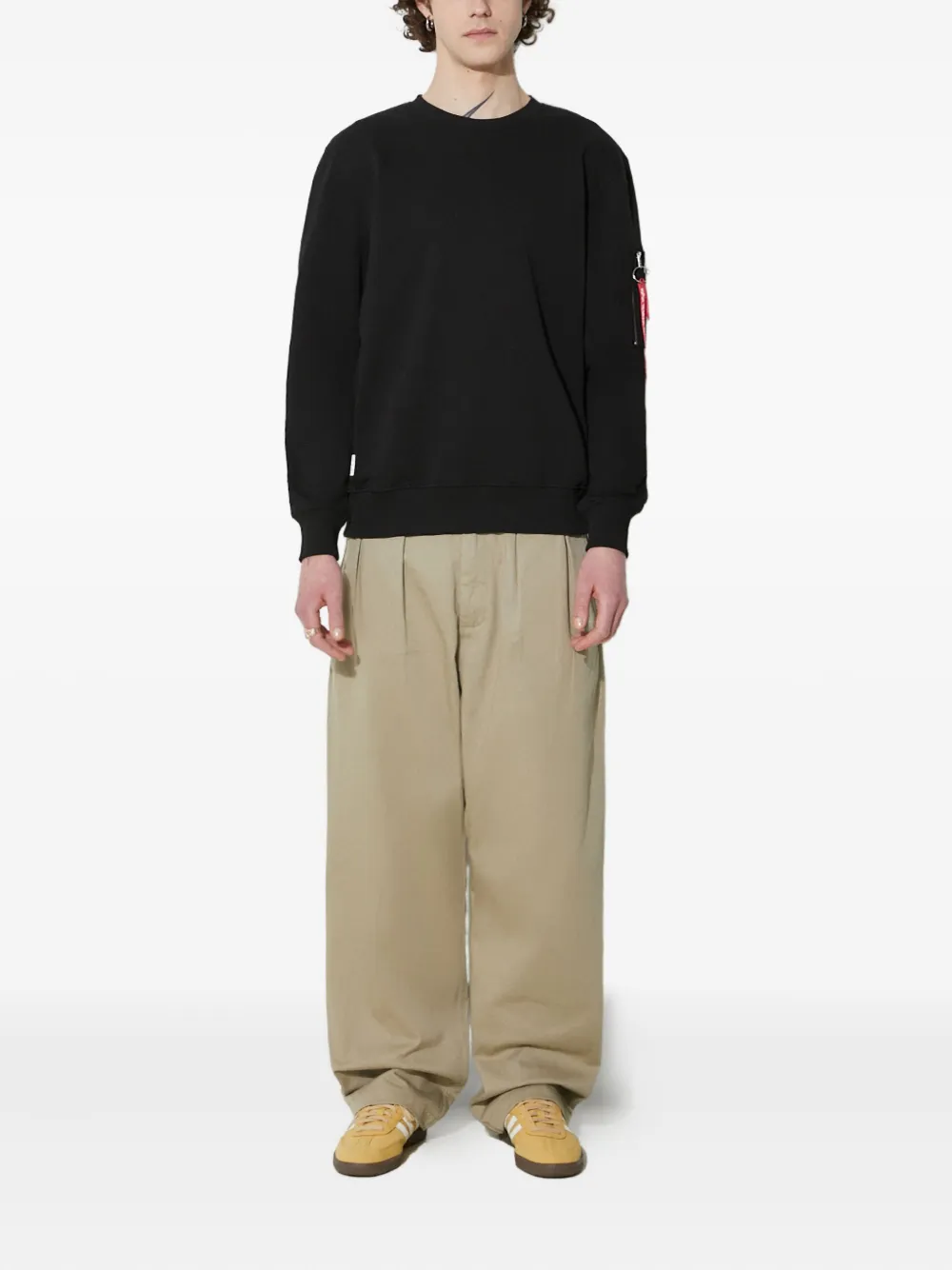 Alpha Industries USN Blood Chit sweater - Zwart