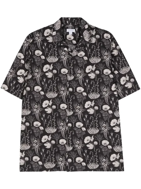 Sunspel camisa con estampado floral