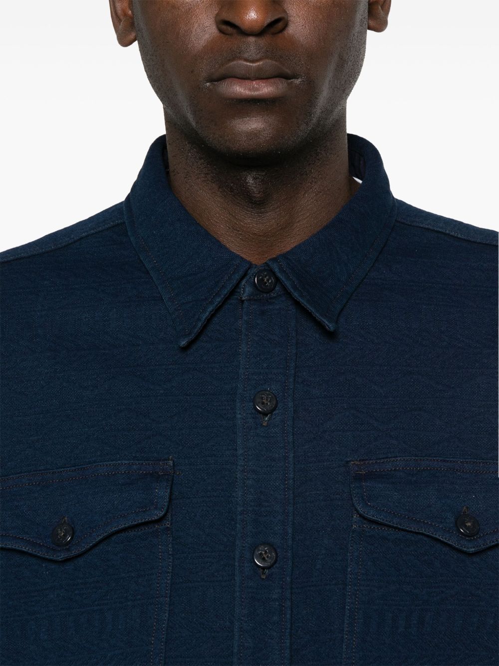 Ralph Lauren RRL Theo patterned-jacquard overshirt Men