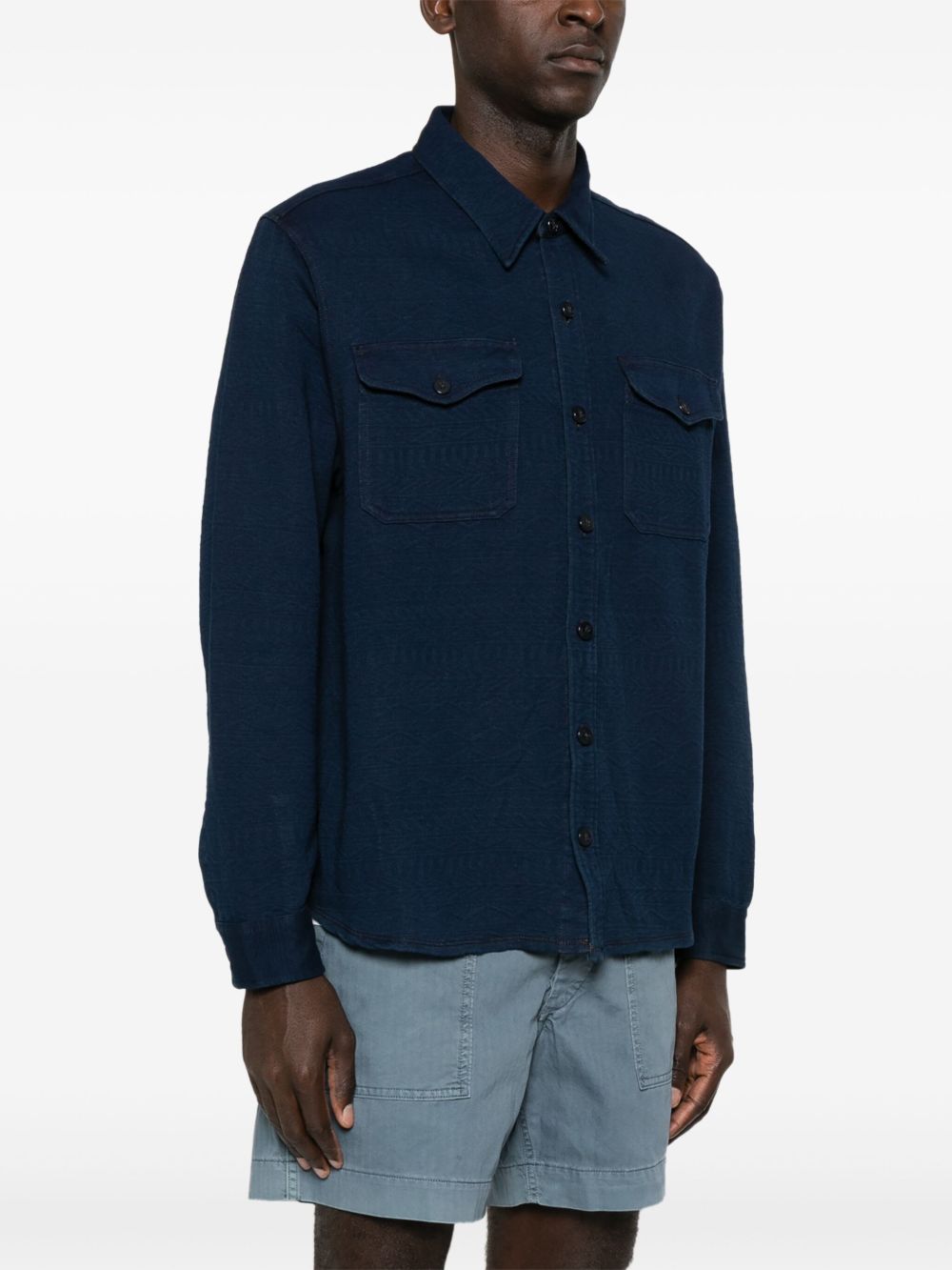 Ralph Lauren RRL Theo patterned-jacquard overshirt Men