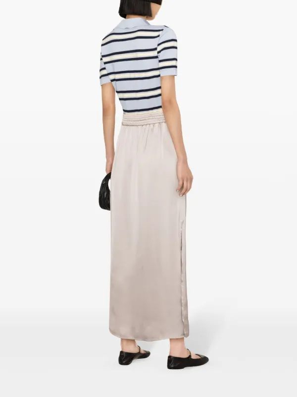 Herno drawstring-waist Satin Midi Skirt | Neutrals | FARFETCH BE