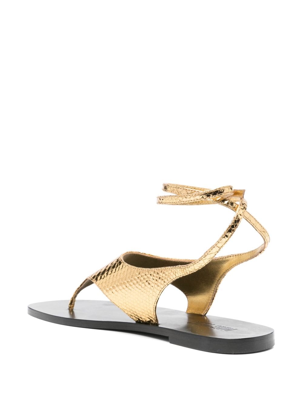 Paris Texas Amalfi leather sandals Gold
