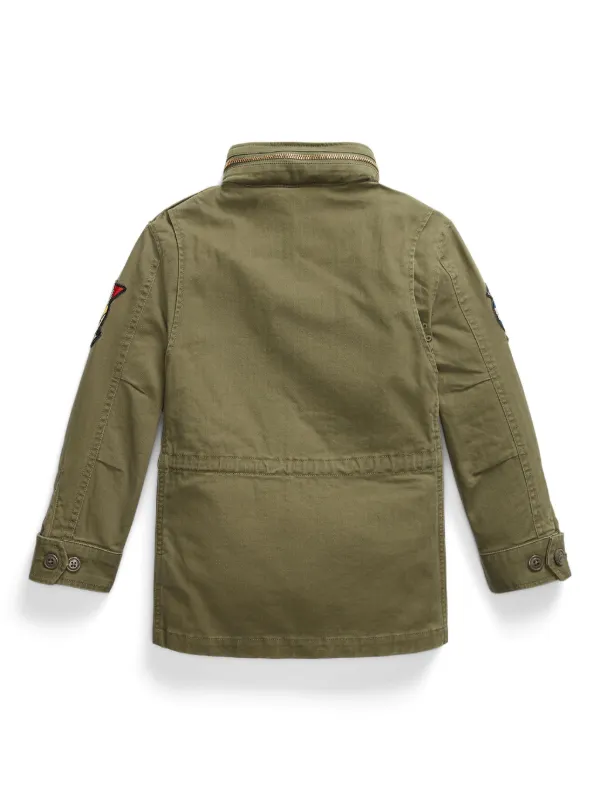 ポロラルフローレン　キッズ　パッチワークブルゾン　サイズ10 POLO RALPH LAUREN KIDS フーデッド パッチワーク ジャケット