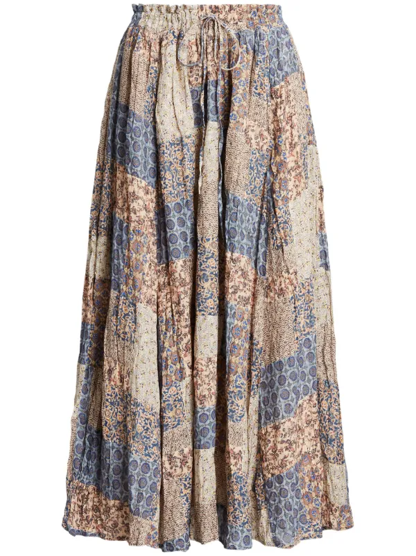 Polo Ralph Lauren graphic print Maxi Skirt Neutrals FARFETCH PH