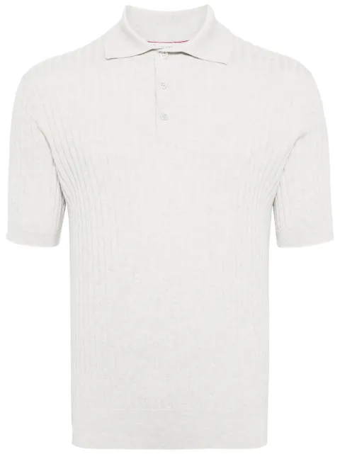 Brunello Cucinelli knitted cotton polo shirt