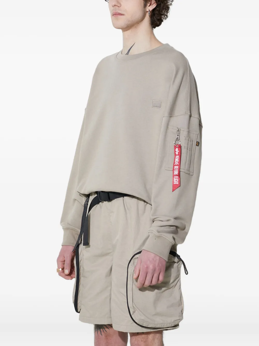 Alpha Industries Alpha Essentials Sweatshirt In Gray