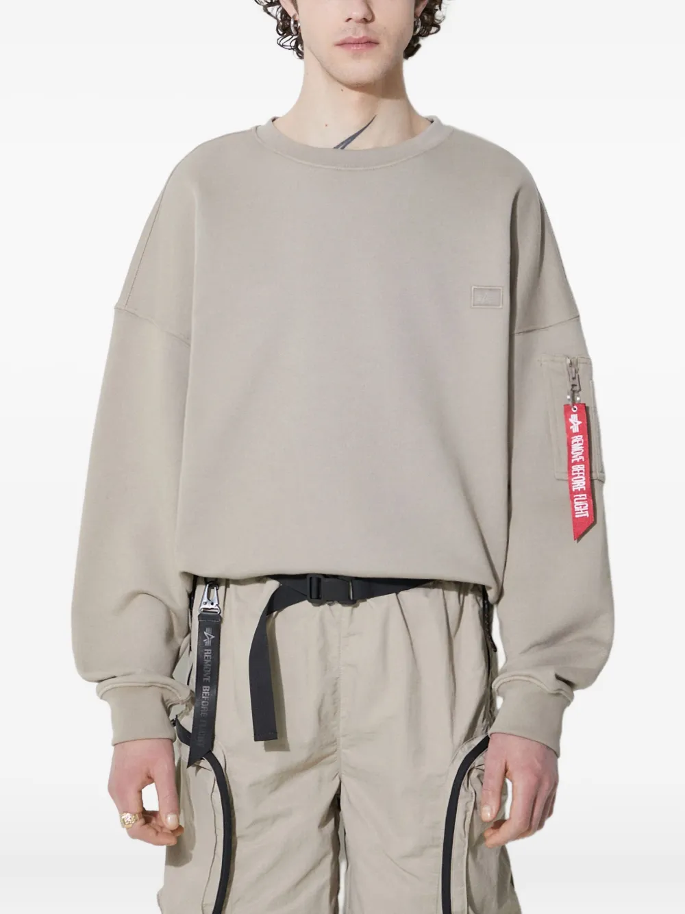 Alpha Industries Alpha Essentials Sweatshirt In Gray