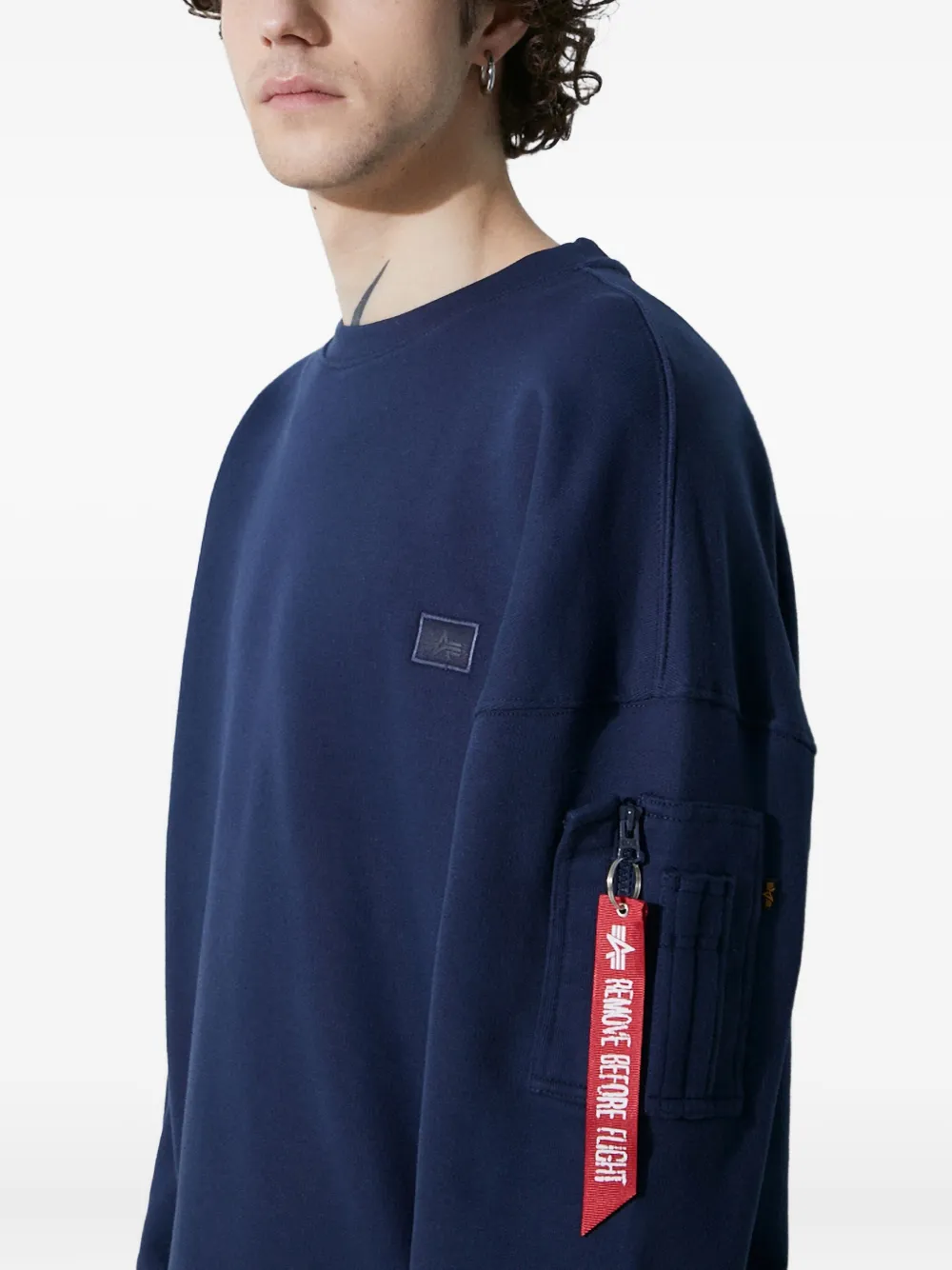 Alpha Industries Alpha Essentials Sweatshirt In Blue