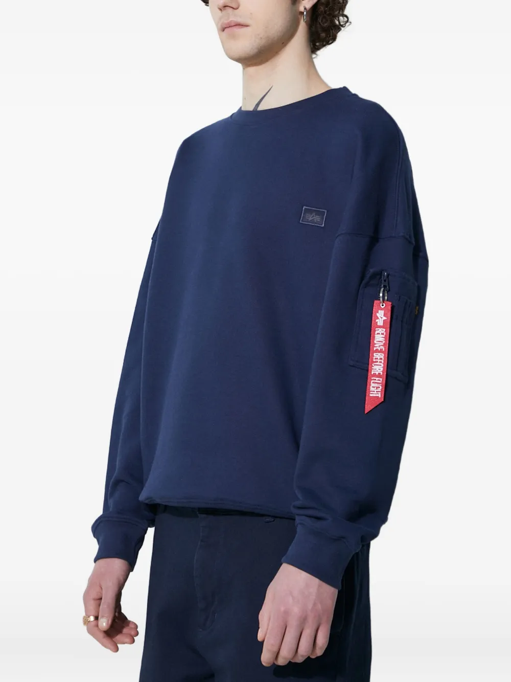 Alpha Industries Alpha Essentials Sweatshirt In Blue