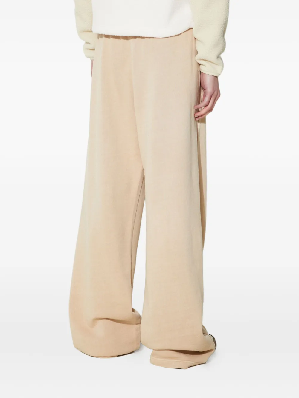 Adidas Originals Logo-embroidered Track Pants In Neutral