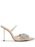 Schutz Mila 80mm bow-detail mules - Neutrals
