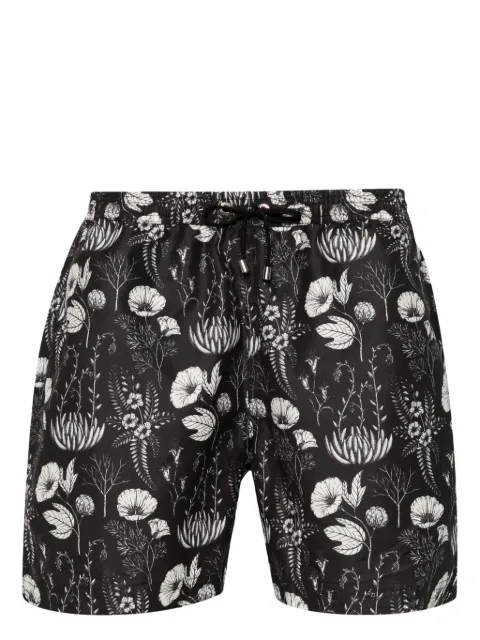 Sunspel leaf-print swim shorts