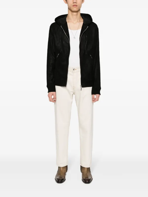 Giorgio Brato Suede Hooded Jacket | Black | FARFETCH