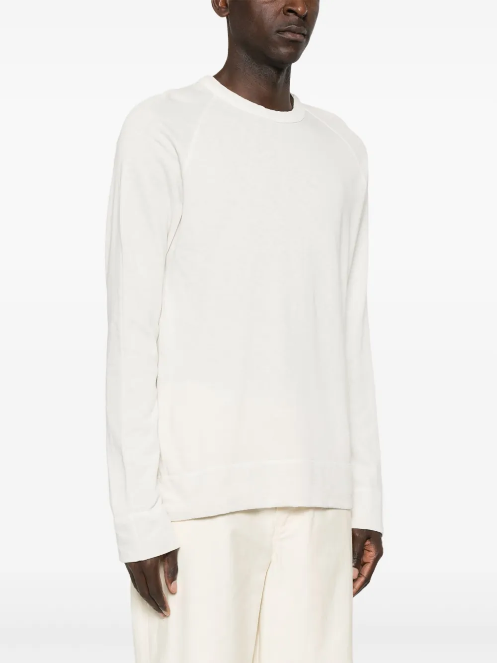 Round-Neck Cotton Sweatshirt