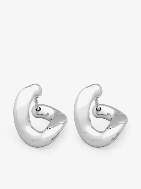 Tom Wood silver Dean hoop earrings
