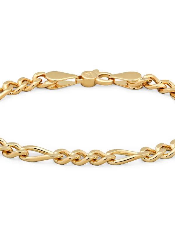 Tom Wood Sterling Silver Bo Thick Chain Bracelet | Gold