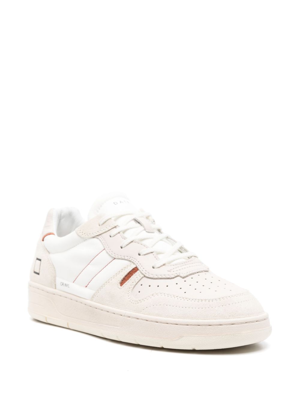 Shop Date Court Leather Sneakers In White