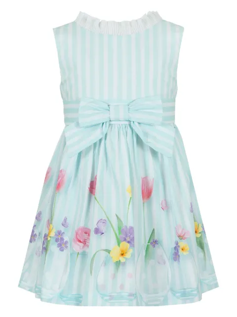 Lapin House striped floral-print dress