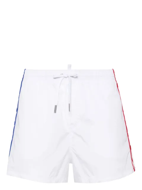 DSQUARED2 logo-tape drawstring swim shorts Men