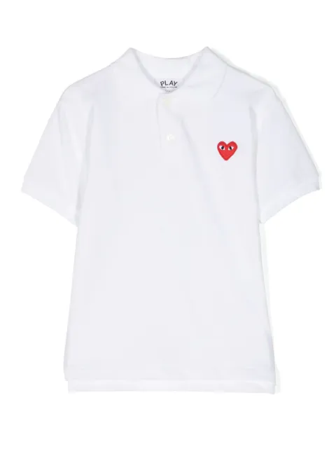 Comme Des Garçons Play Kids heart-patch T-shirt