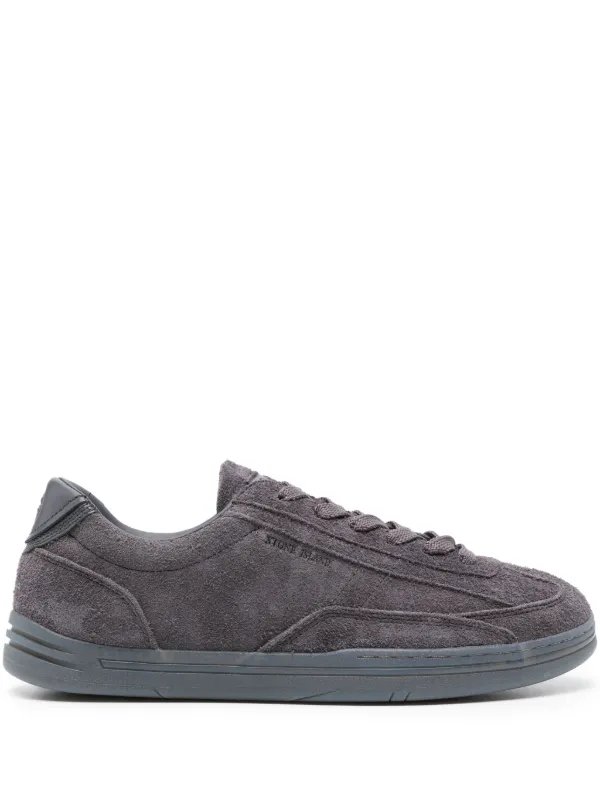 Stone Island Rock Suede Sneakers Grey FARFETCH AO