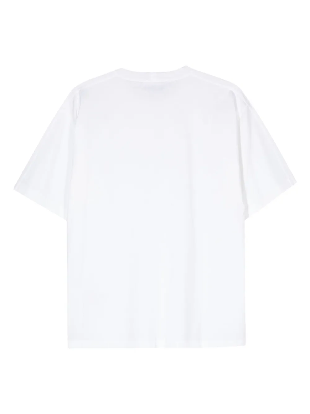 Stone Island Katoenen T-shirt met geborduurd logo - Wit