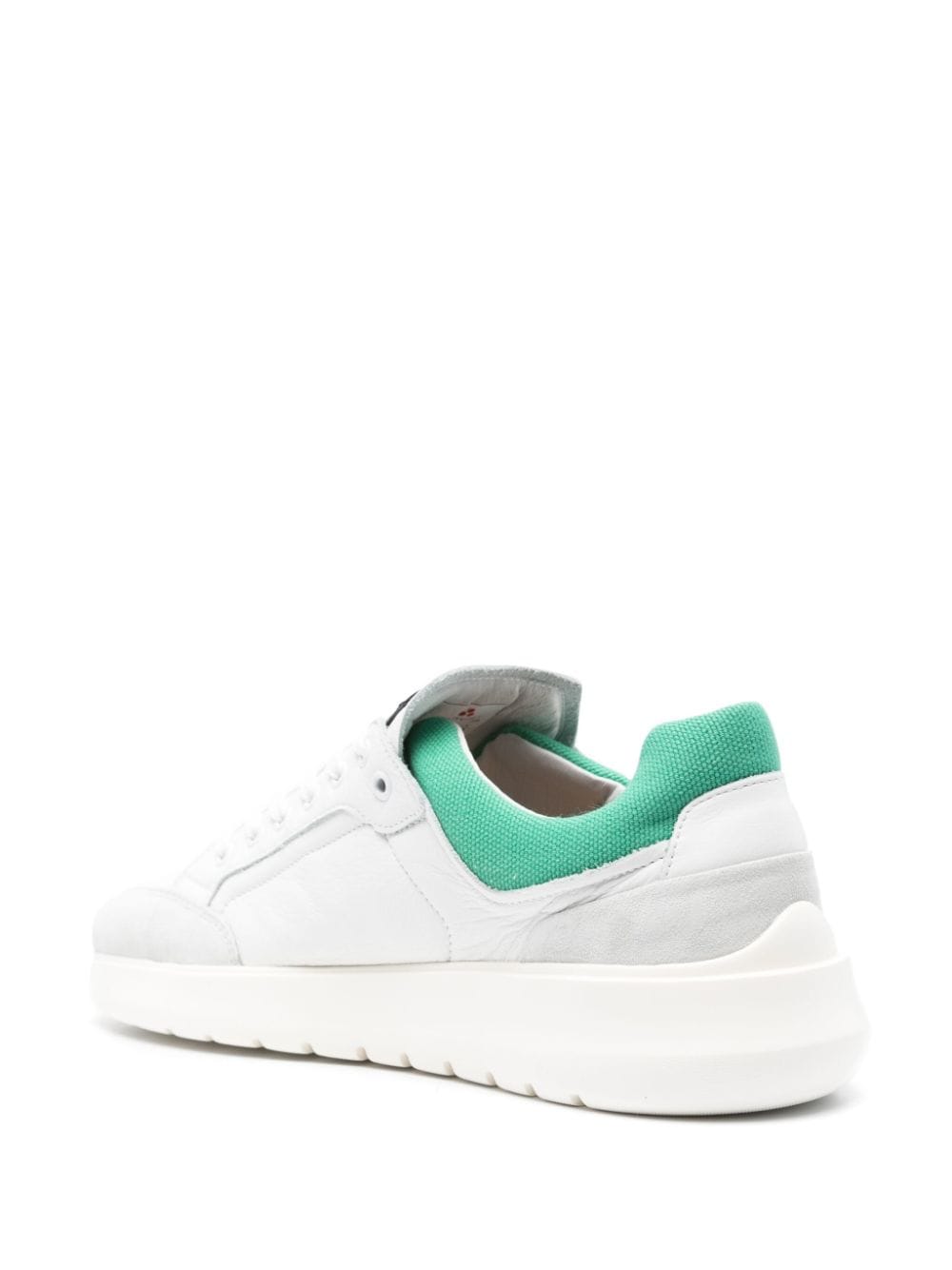 Shop Peuterey Zamami Leather Sneakers In White