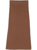 Rails side-slit knitted skirt - Brown
