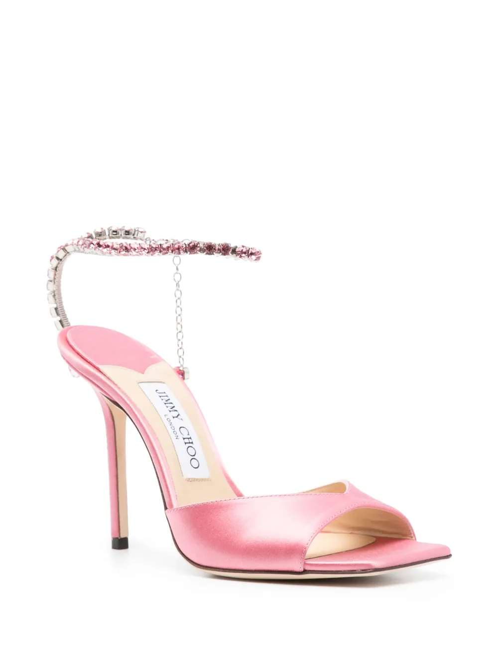 Shop Jimmy Choo Saeda 100mm Sandals In Pink