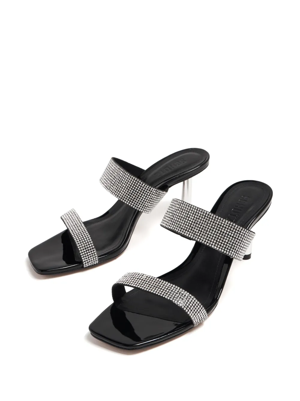 Schutz 75mm Liam sandals Silver