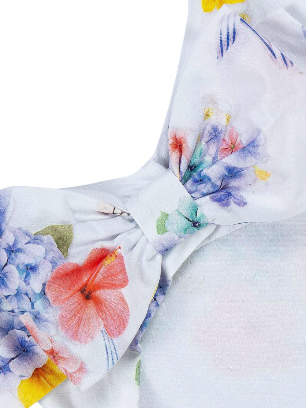 Lapin House Midi-jurk met bloemenprint Wit