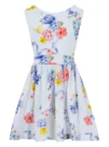 Lapin House floral-print midi dress - White