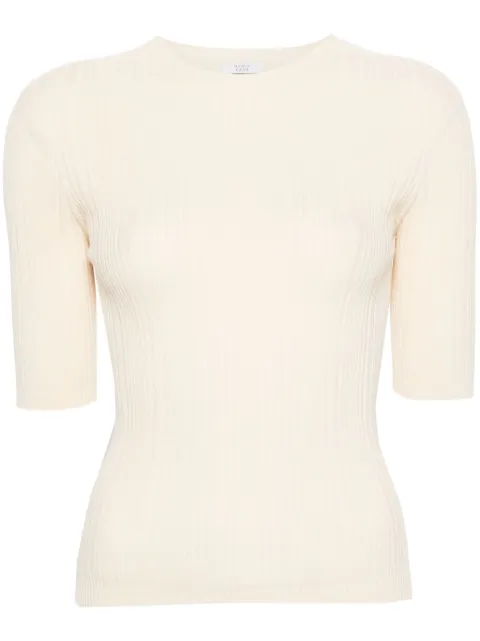 Peserico — short-sleeves ribbed jumper