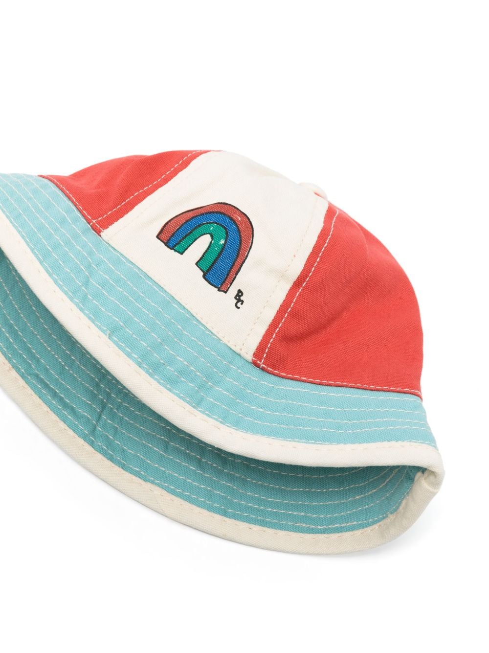 Bobo Choses Katoenen hoed met logoprint Rood