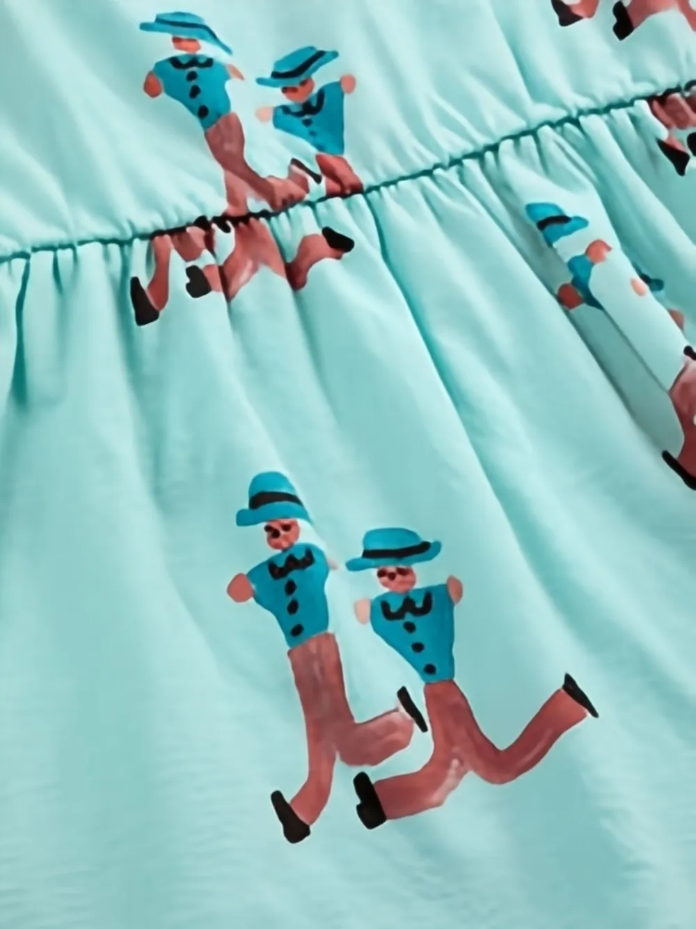 Bobo Choses dancing giants-print dress Blauw