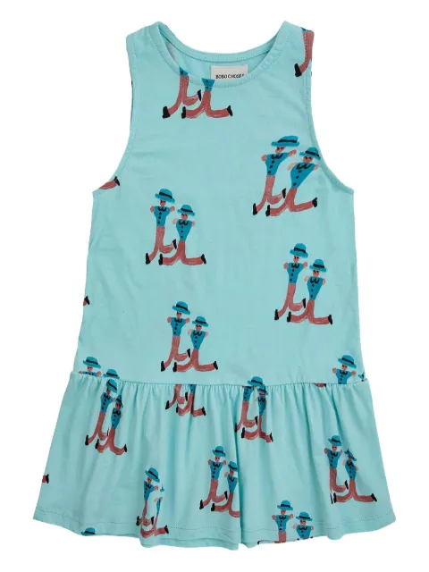 Bobo Choses dancing giants-print dress