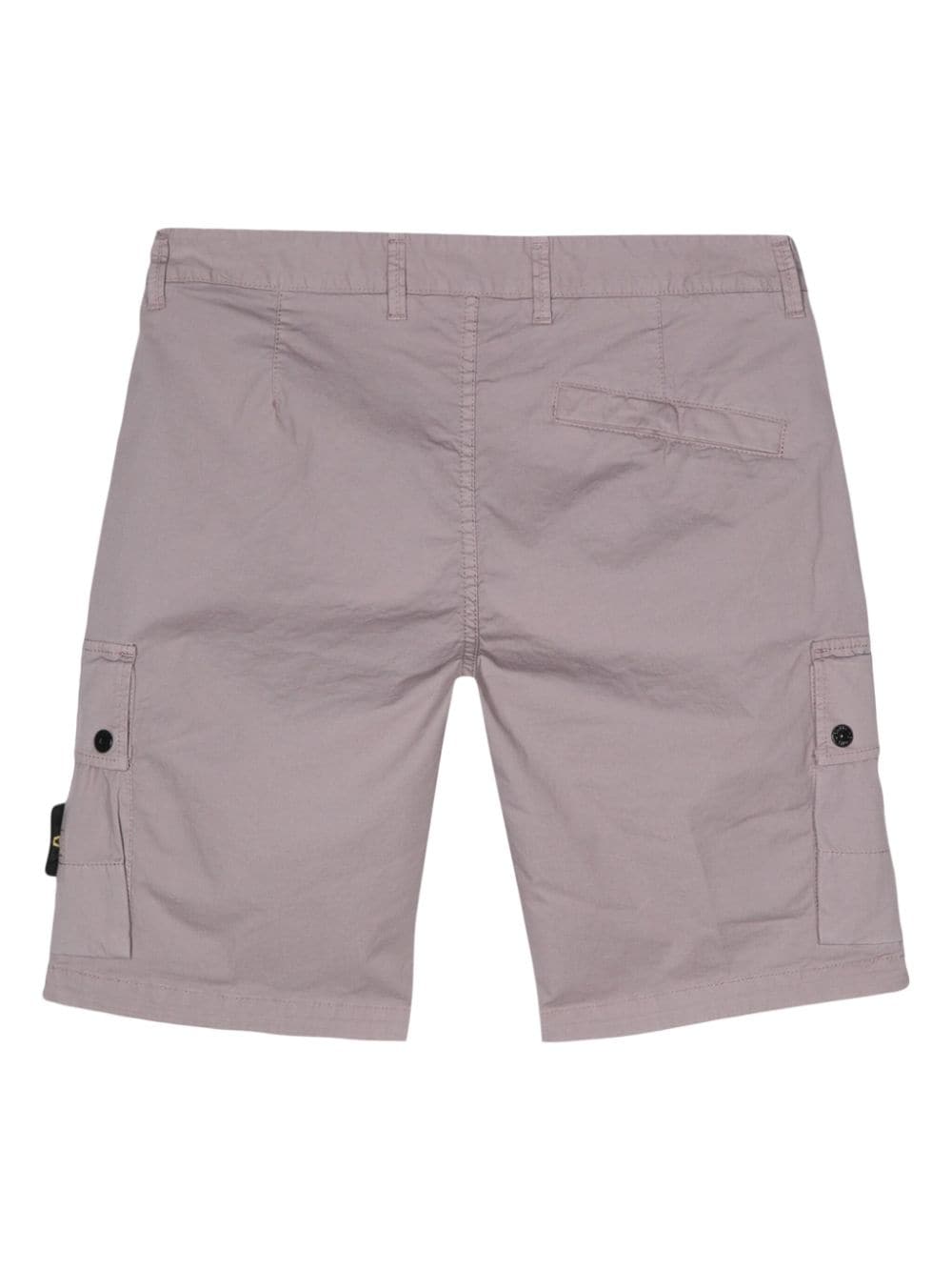 Shop Stone Island Compass-badge Bermuda Shorts In Grey