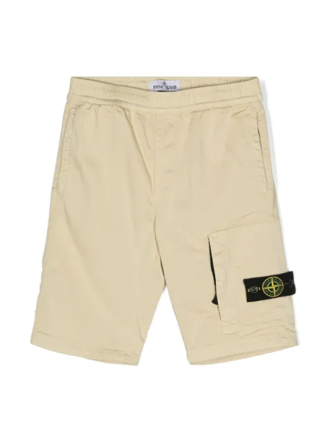 Stone Island Junior Compass-motif bermuda shorts