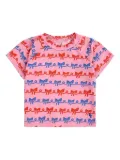 Bobo Choses Ribbon Bow-print swimming T-shirt - Pink