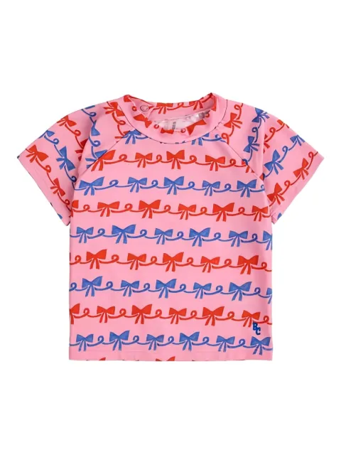 Bobo Choses Ribbon Bow-print swimming T-shirt