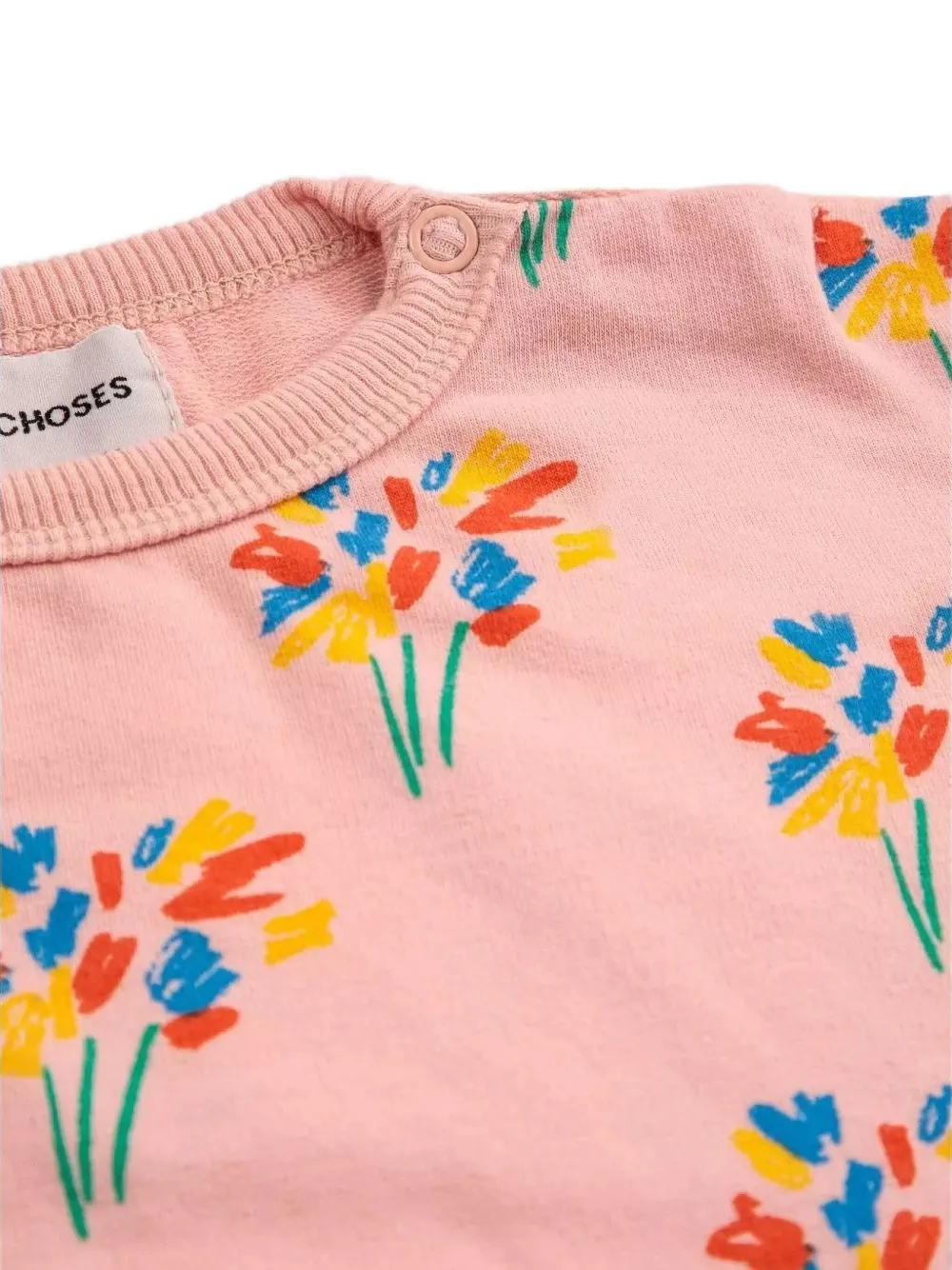Bobo Choses flower-print sweatshirt Roze