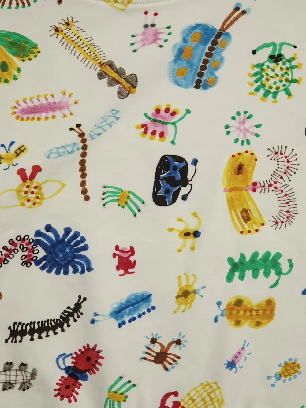 Bobo Choses Sweater met insecten-print Wit