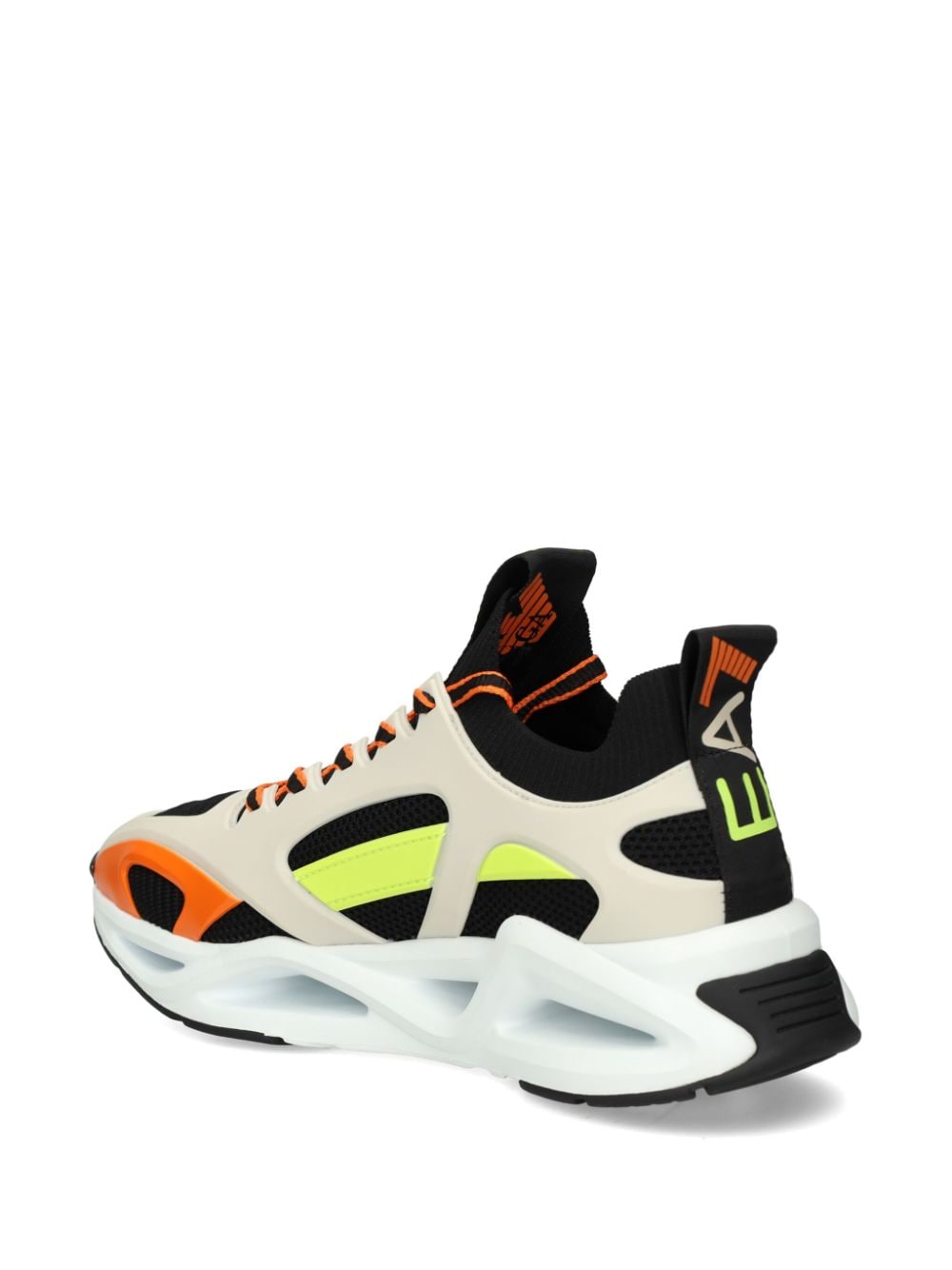 Shop Ea7 Infinity Cage Chunky Sneakers In Neutrals