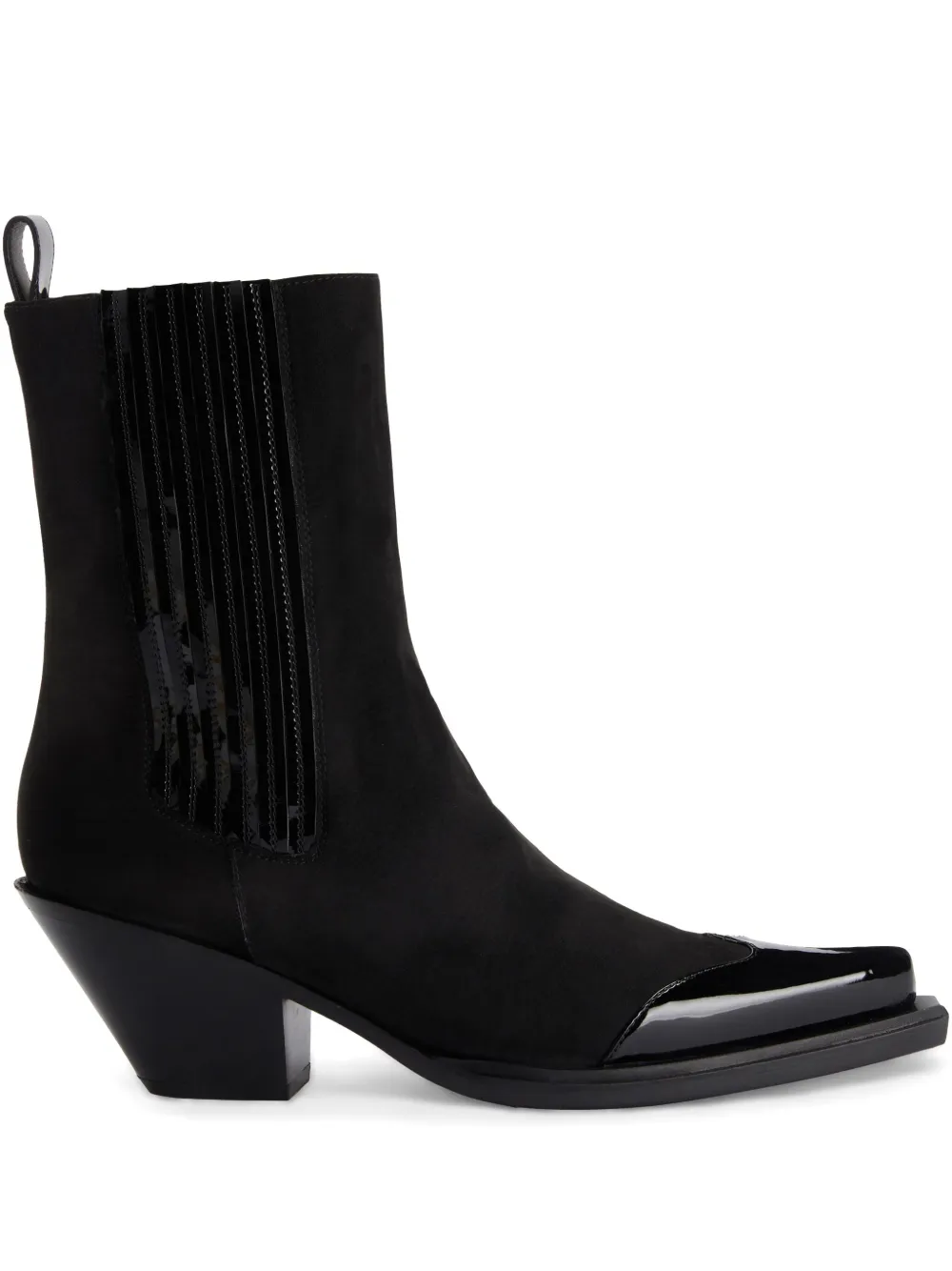 Alexandre Vauthier suede ankle boots Black