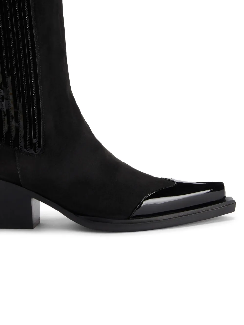 Alexandre Vauthier suede ankle boots Black