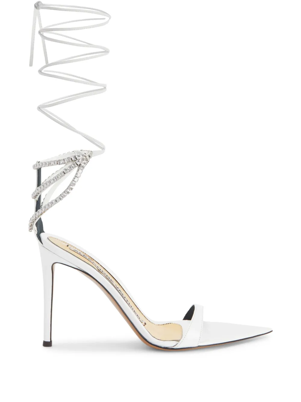 Alexandre Vauthier 111mm lace-up sandals White