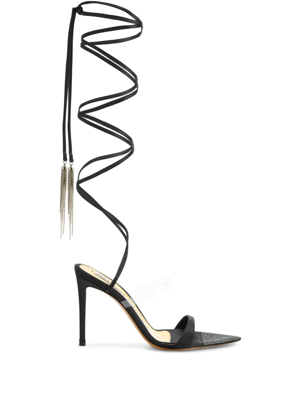 Alexandre Vauthier 111mm lace-up sandals Black