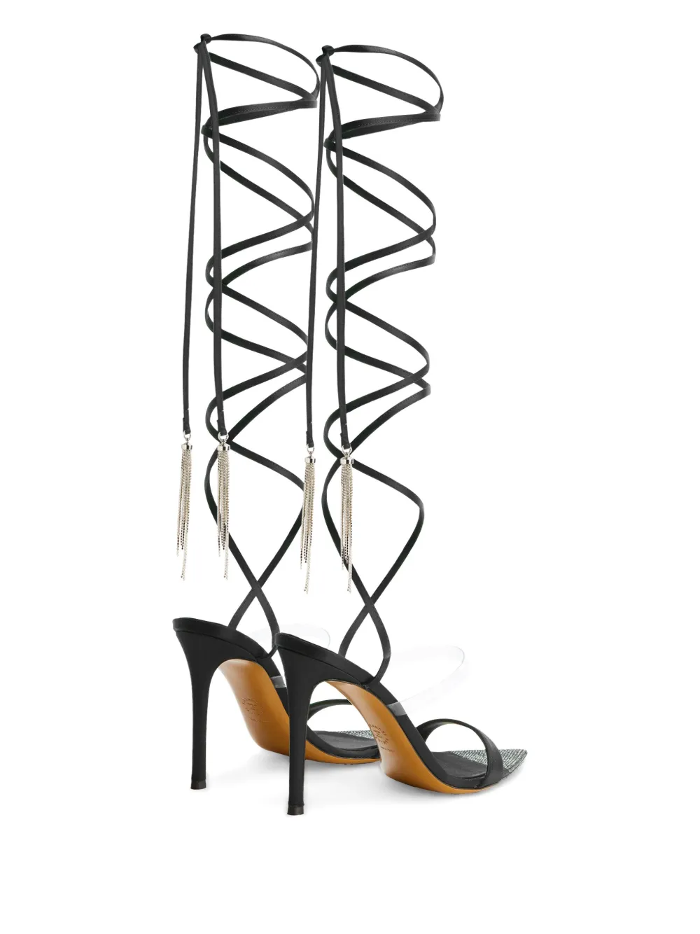 Alexandre Vauthier 111mm lace-up sandals Black