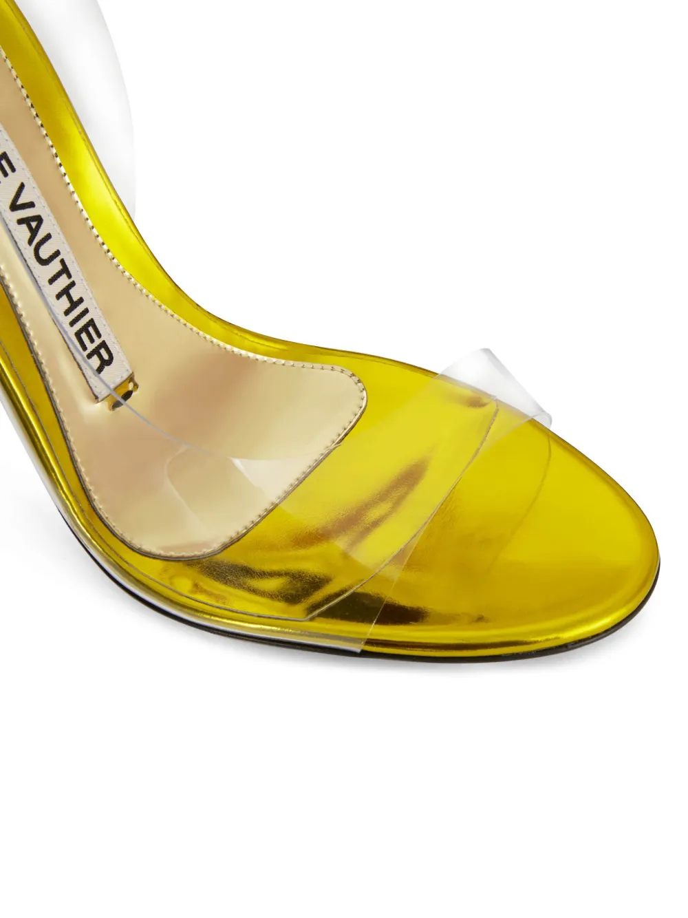 Alexandre Vauthier 111mm transparent sandals Yellow